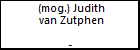 (mog.) Judith van Zutphen