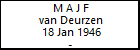 M A J F van Deurzen