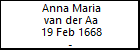 Anna Maria van der Aa
