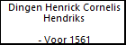 Dingen Henrick Cornelis Hendriks