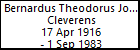 Bernardus Theodorus Josephus Cleverens