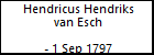Hendricus Hendriks van Esch