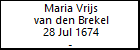 Maria Vrijs van den Brekel