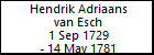 Hendrik Adriaans van Esch