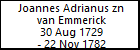 Joannes Adrianus zn van Emmerick