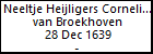 Neeltje Heijligers Cornelis Wouter van Broekhoven