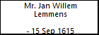 Mr. Jan Willem Lemmens
