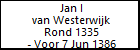 Jan I van Westerwijk