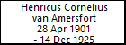 Henricus Cornelius van Amersfort