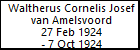 Waltherus Cornelis Josef van Amelsvoord