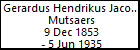 Gerardus Hendrikus Jacobus Mutsaers