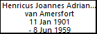 Henricus Joannes Adrianus van Amersfort