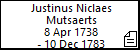 Justinus Niclaes Mutsaerts