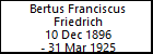 Bertus Franciscus Friedrich